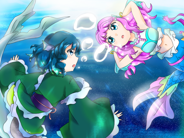 わかさぎ姫とローラ