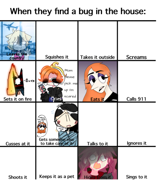 When they find a bug in the house collab - ibisPaint