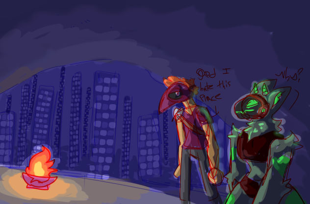 full city background - ibisPaint
