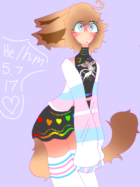 Teen cat boy 🏳️‍🌈🐈❤️✨