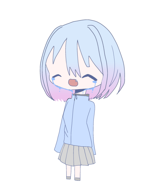立ち絵　泣き