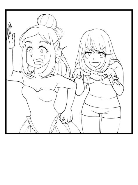 Me & @sulii.pyllusion Selfie 3(Lineart)
