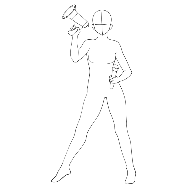 Female Singer Sketch