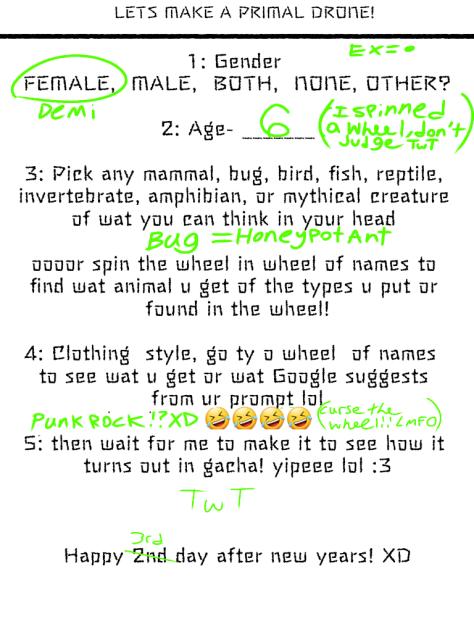 Lets make a primal drone  (Murder drone)
