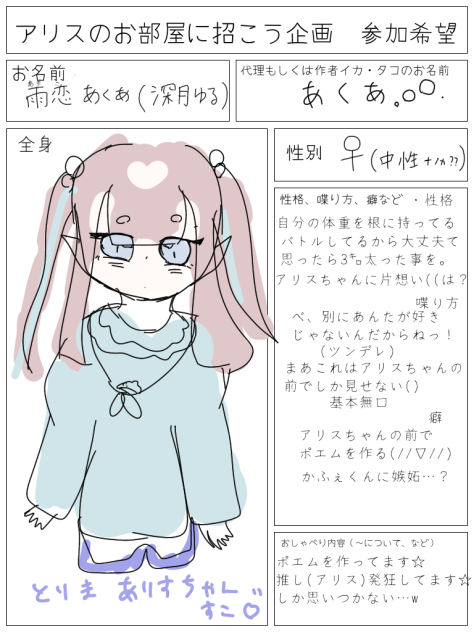 アリスのお部屋に招こう企画 Ibispaint アリスのお部屋に招こう企画 Ibispaint