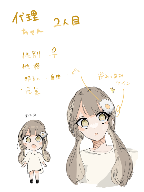 代理ちゃん二人目　誰か描いてください