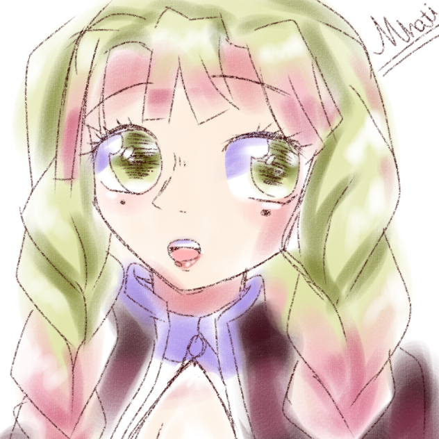 kanroji Mitsuri watercolor pencil ✏️