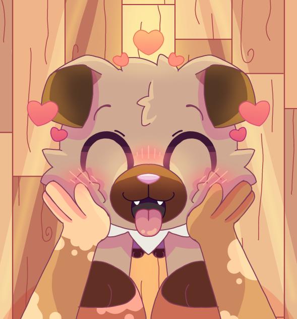 pet rockruff!