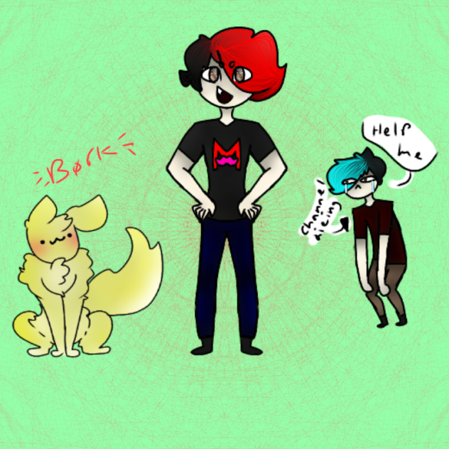 markiplier, crankgameplays, and chica