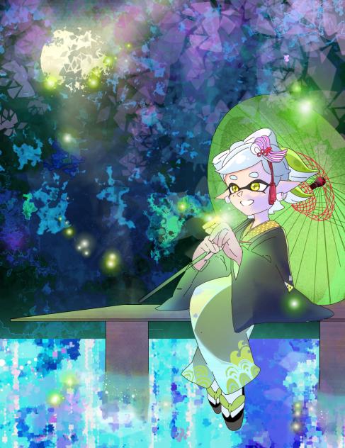 玲瓏の蛍夜　（無題183