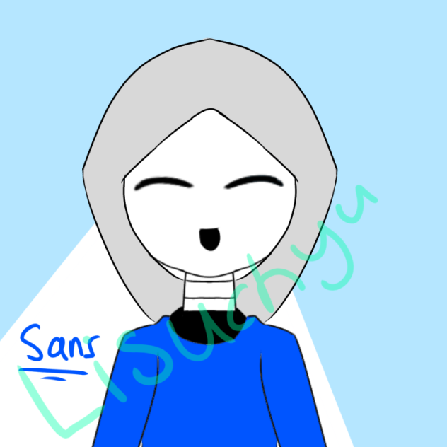 Trying to draw Sans in an art style - ibisPaint