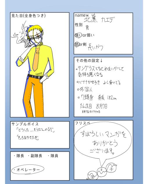 キャラ募