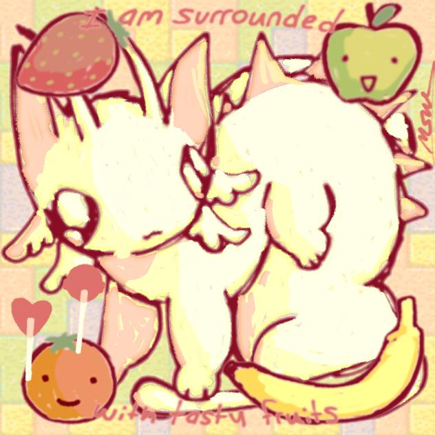 I’m surrounded with tasty fruits