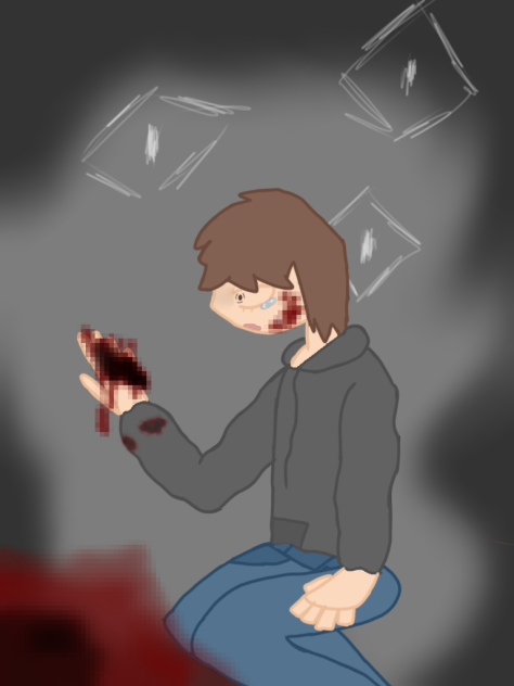 Oh dang there is blood