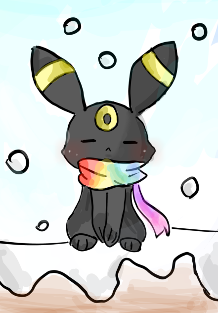 雪とブラッキー