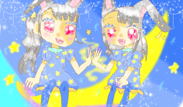 月の上で