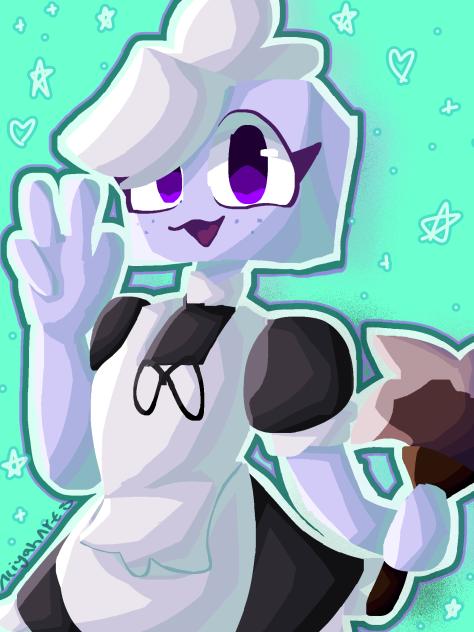 Lavender maid lineless art ‼️