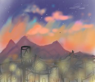 Going back hone on a plane - ibisPaint