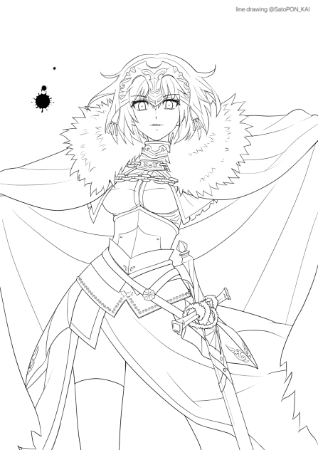 ジャンヌオルタちゃん 線画