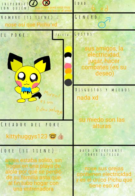 es un Pichu salvaje