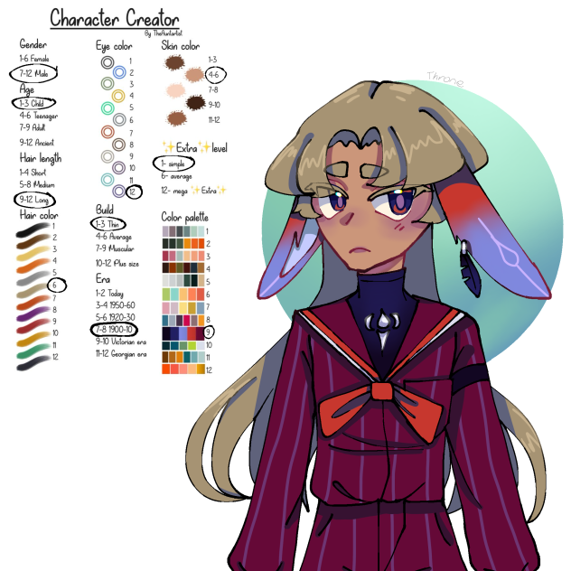 Character Creator win or fail