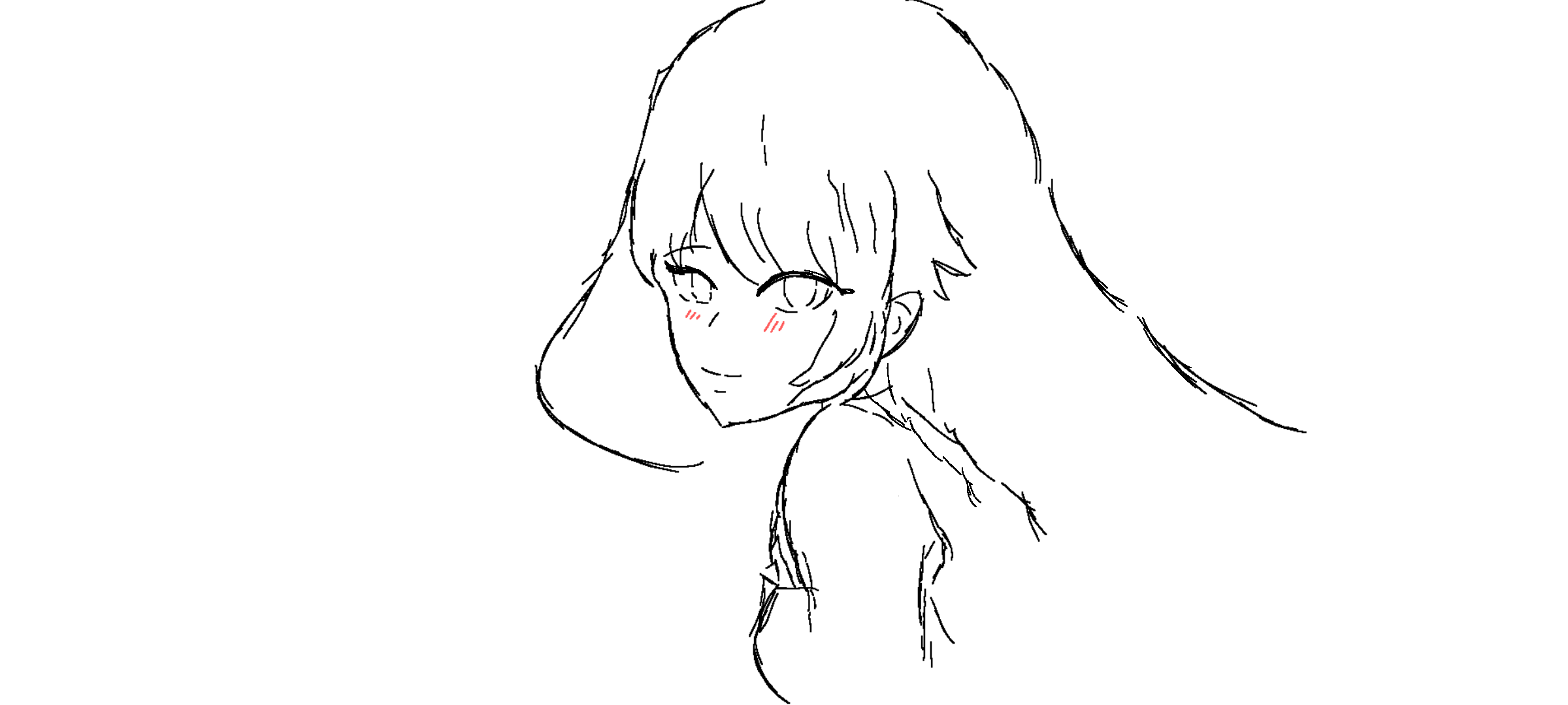 Anime first time drawing ibisPaint