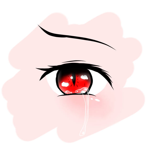 👁️ How to draw eye crying 👁️