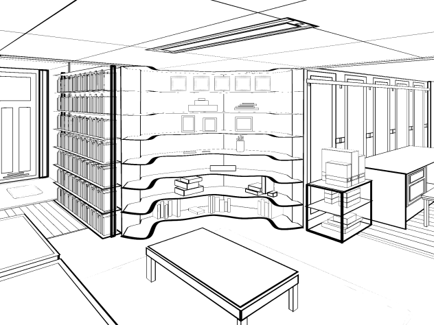 Line Art furniture background