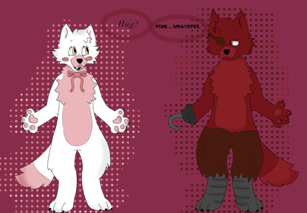 Mangle and foxy!!!