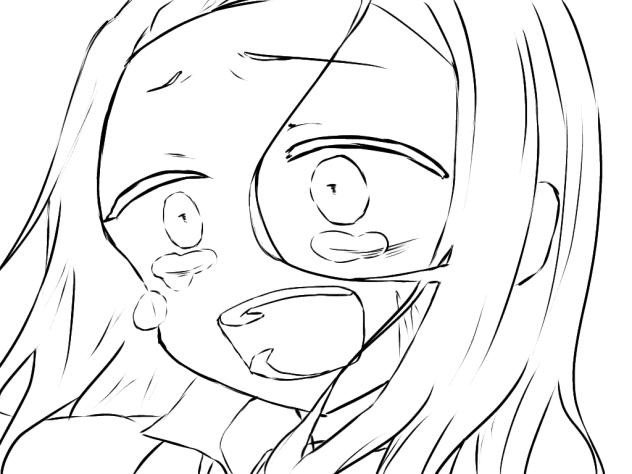 まりなちゃん 線画