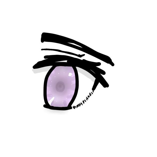 purple eye