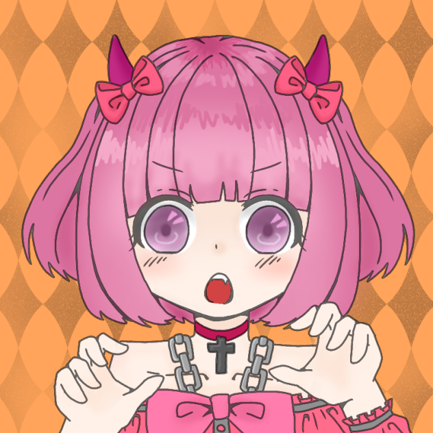 ハロウィン線画 塗らせていただきました