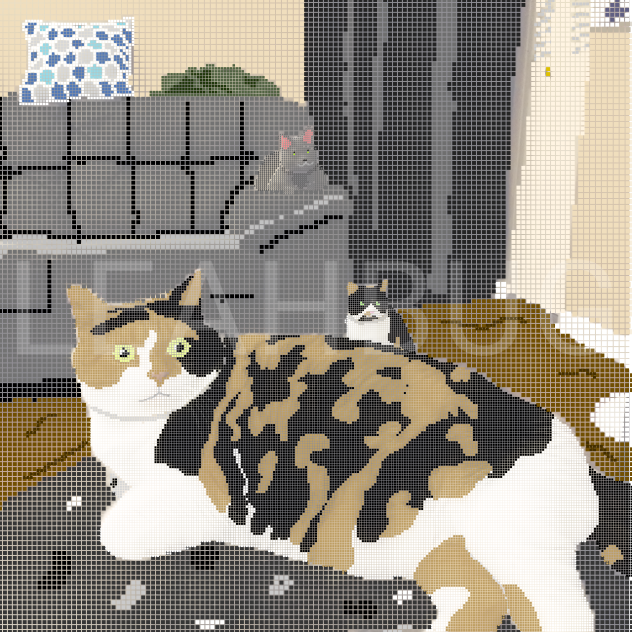 kitty pixelation