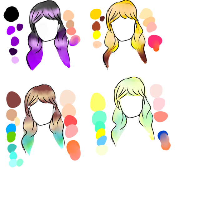 Painting hair (how to) ibisPaint
