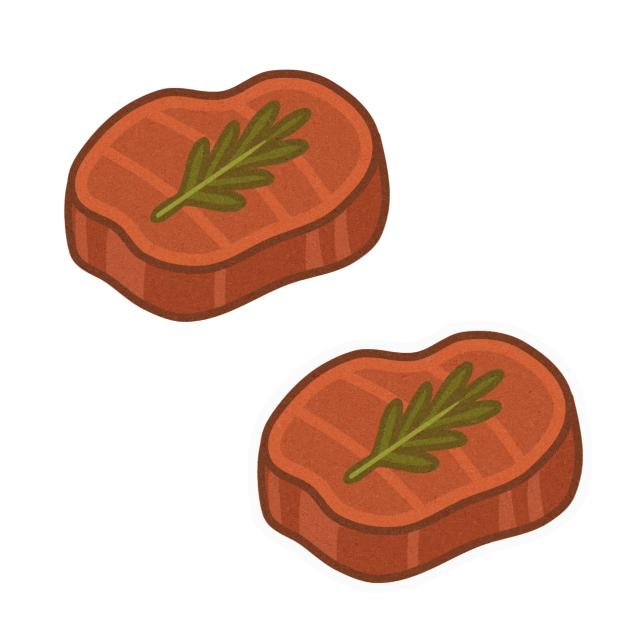 Steak sticker