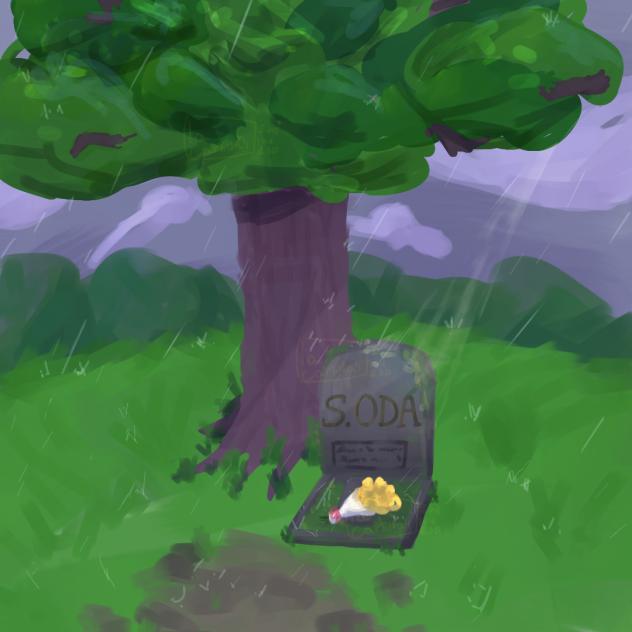 Gravestone... (day four Of inktober!)