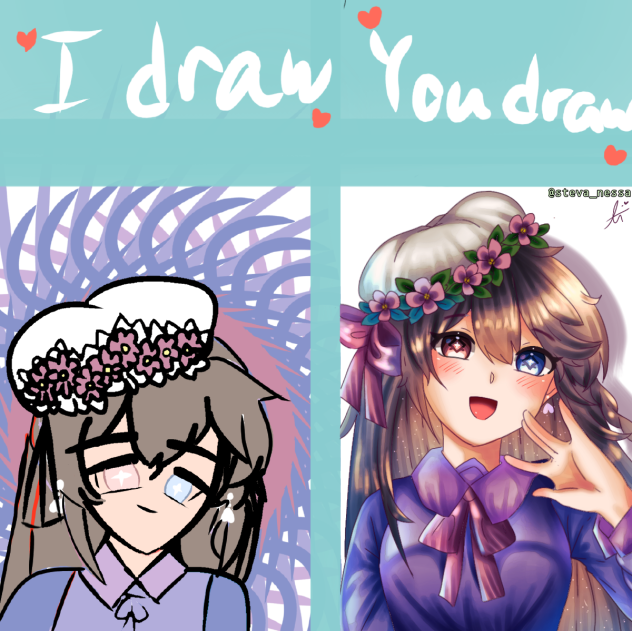 i draw you draw collab with Carissa Teh