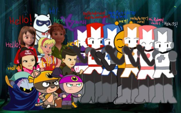 Wendy And Friends Meet Castle Crashers.