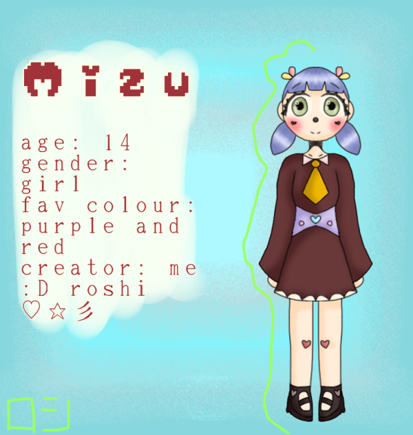 MIZU character profile!!