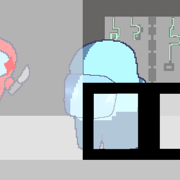 There is one imposter— cyan is dead.