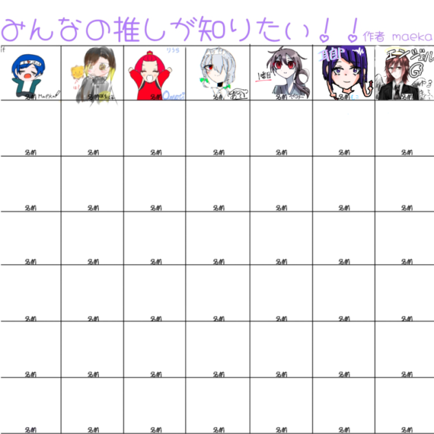 みんなの推しが知りたい