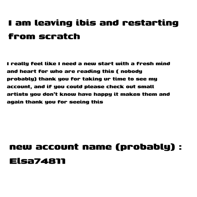 i am leaving and restarting...