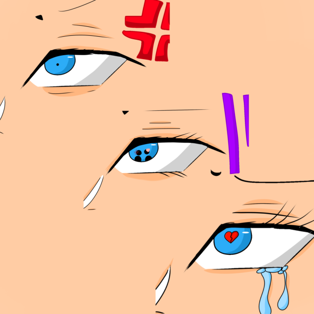 1 image 3 emotions - ibisPaint