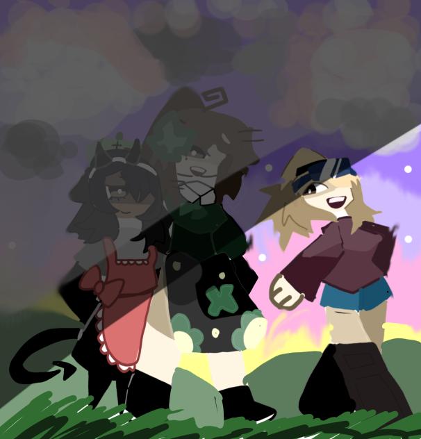 Genesis,Ella,piper in the human world!