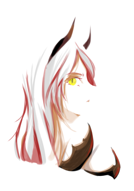 🔥Red Flame Hair🔥 without hair and skin
