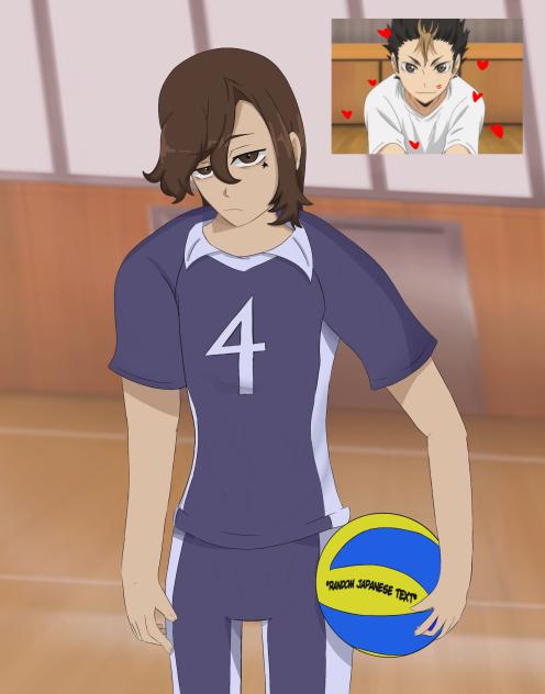 My OC Zephyr in Haikyuu ♥︎♥︎♥︎