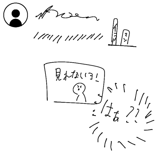 見れないヨ！