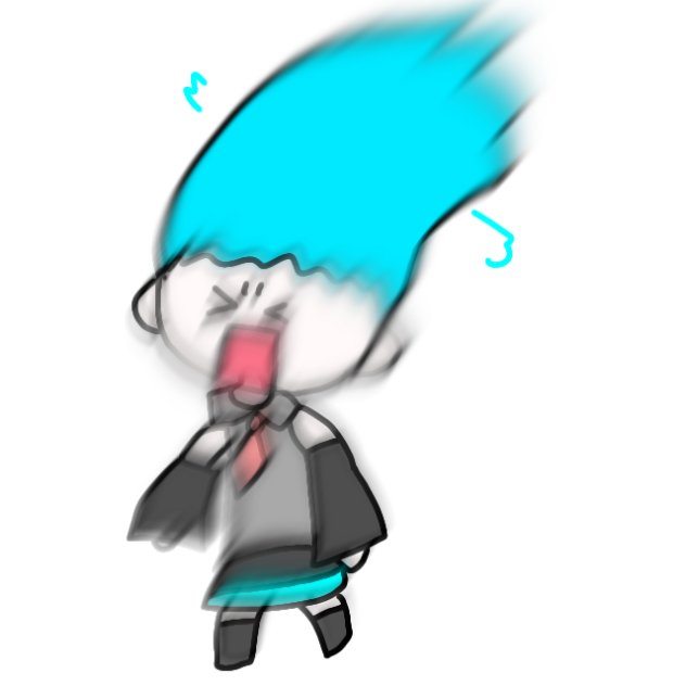 髪の毛が乾かない初音ミク