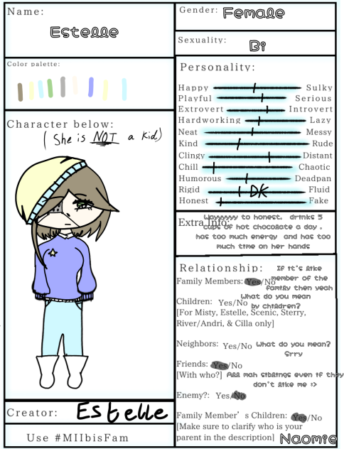 Adoption sheet        Estelle