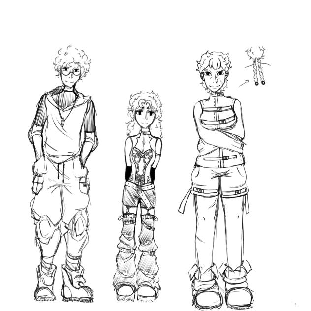 Iver, Elix, Kero and there weapons!